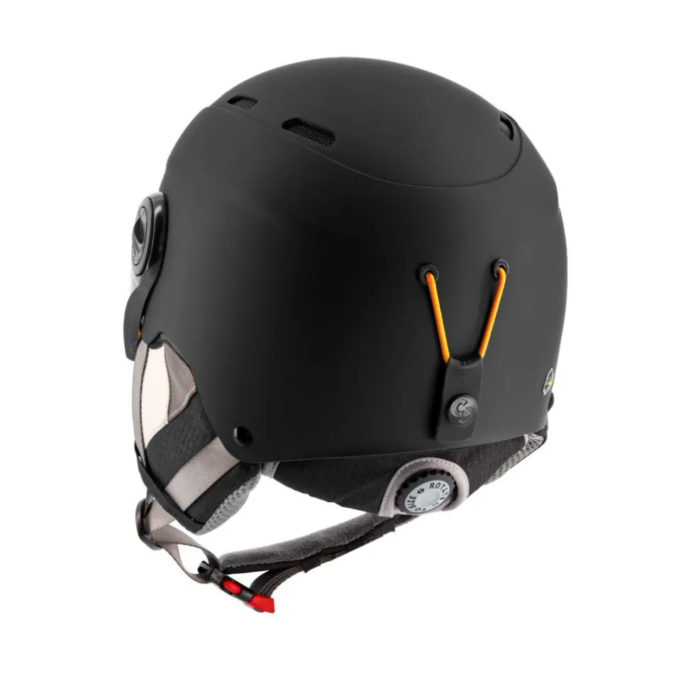 Sinner TYPHOON VISOR skihelm matte black red