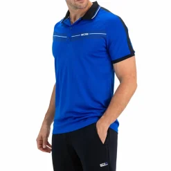 Sjeng Sports  Celio tennispolo heren blue neon