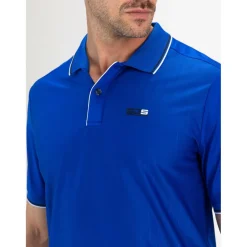 Sjeng Sports  Cense tennispolo heren blue neon