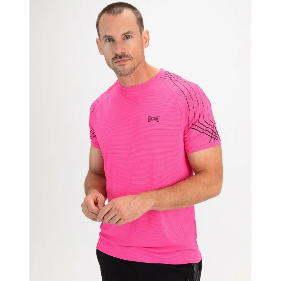 Sjeng Sports Sancho tennisshirt heren pink glo