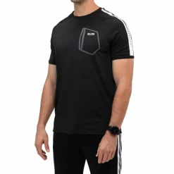 Sjeng Sports Sinclair tennisshirt heren black melange