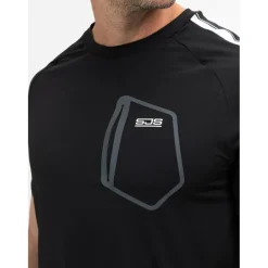 Sjeng Sports Sinclair tennisshirt heren black melange