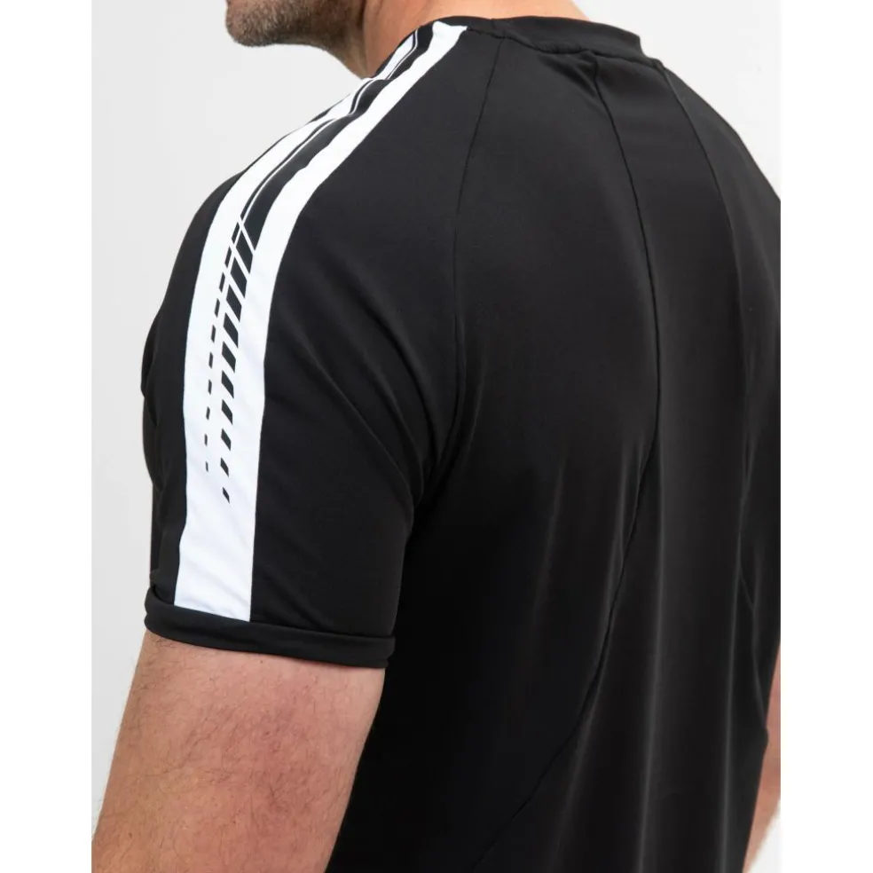 Sjeng Sports Sinclair tennisshirt heren black melange