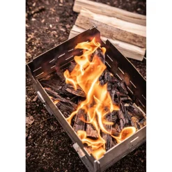 SKOTTI Mini Grill houtskoolbarbecue silver