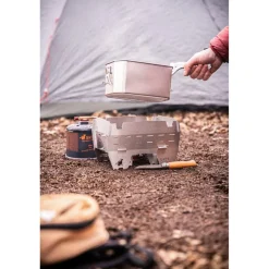 SKOTTI Mini Grill houtskoolbarbecue silver