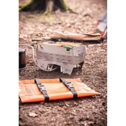 SKOTTI Mini Grill houtskoolbarbecue silver