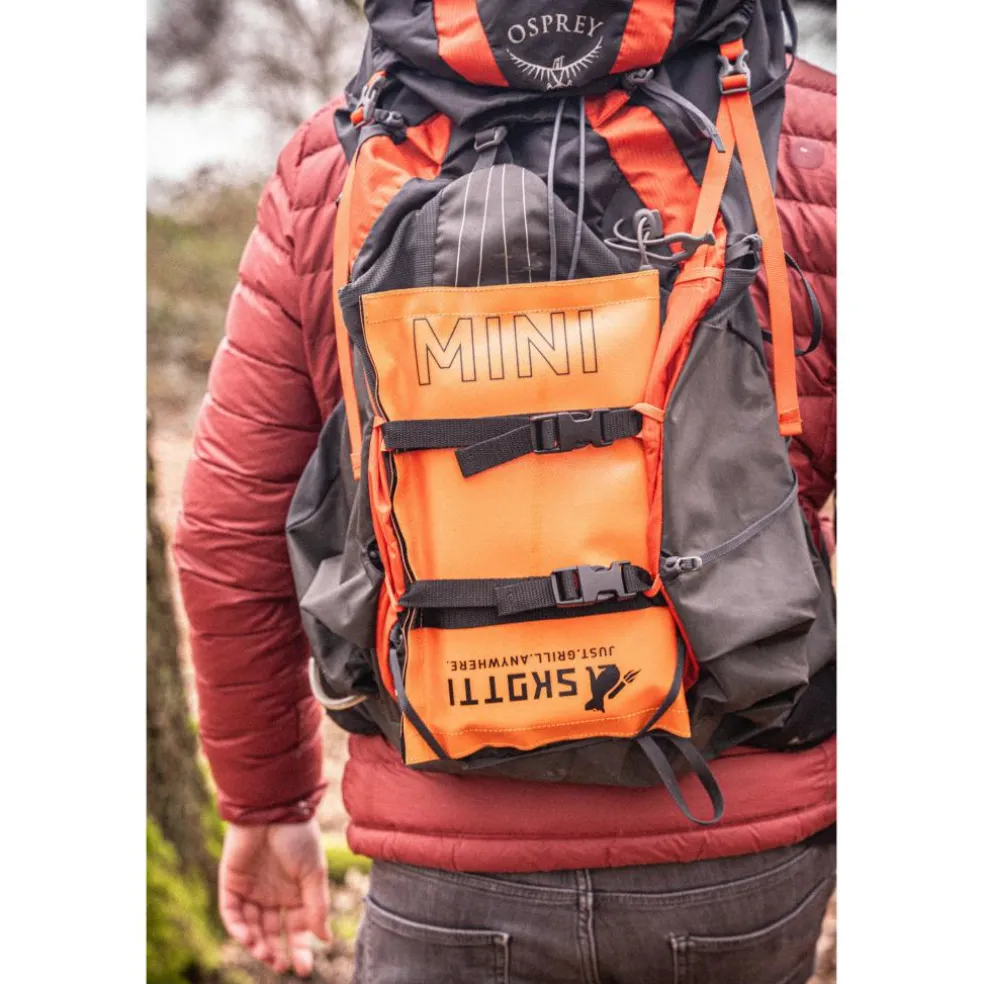 SKOTTI Mini Grill houtskoolbarbecue silver