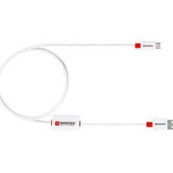 SKROSS BUZZ Alarm Cable Micro USB kabel wit