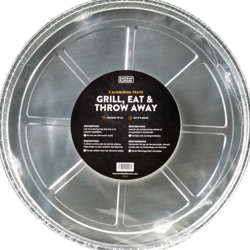Smokin' Flavours aluminium bakken rond 5 stuks