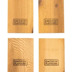 Smokin' Flavours Cederhouten rookplank 4 stuks