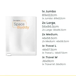 Space Buddy  Vacuüm opbergzakken reisset 7-delig