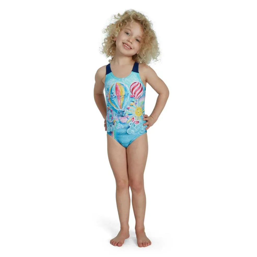 Speedo Digital allover badpak junior blue