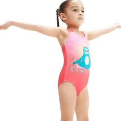 Speedo Digital Printed badpak junior coral pink