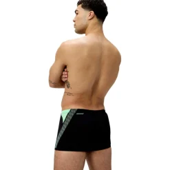 Speedo Hyperboom Splice zwemboxer heren black green