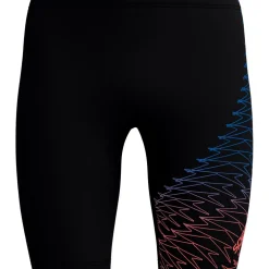 Speedo Medley Logo Jammer zwemboxer heren black orange