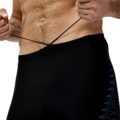 Speedo Medley Logo Jammer zwemboxer heren black orange