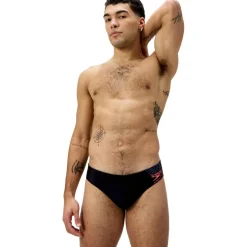 Speedo Medley Logo zwemboxer heren black orange