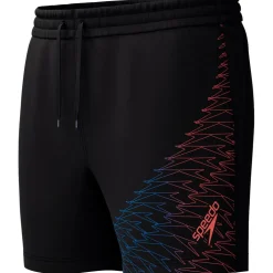 Speedo Medley Logo zwembroek heren black neon coral