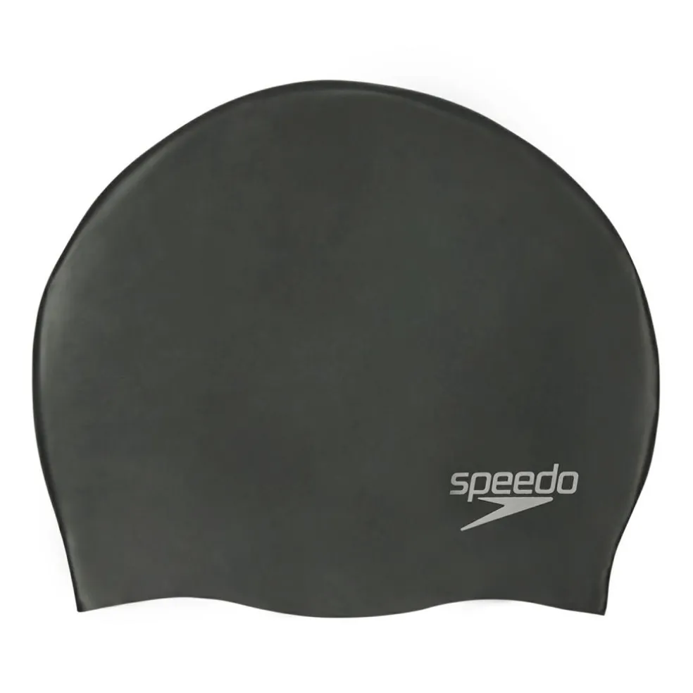 Speedo Plain Moulded badmuts zwart