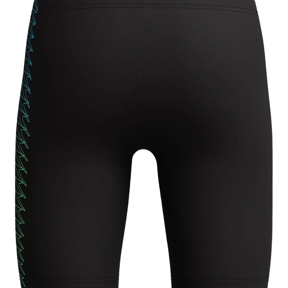 Speedo Plastisol Placement Jammer zwemboxer junior black green