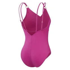 Speedo Shaping Strappy badpak dames berry