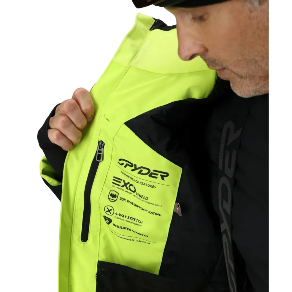 Spyder Leader winterjas heren lime