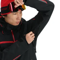 Spyder Titan winterjas heren black volcano