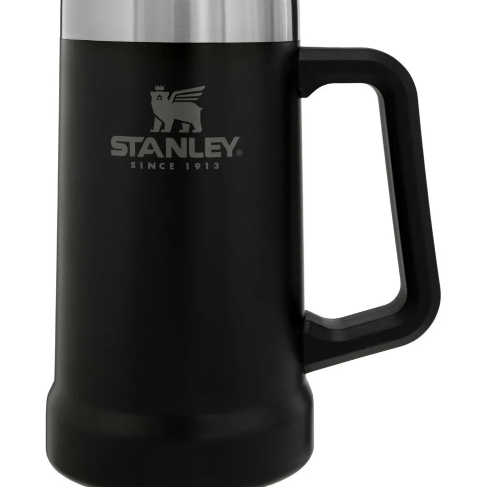 Stanley PMI Adventure Big Grip Beer Stein thermosbeker 0,7 liter matte black pebble