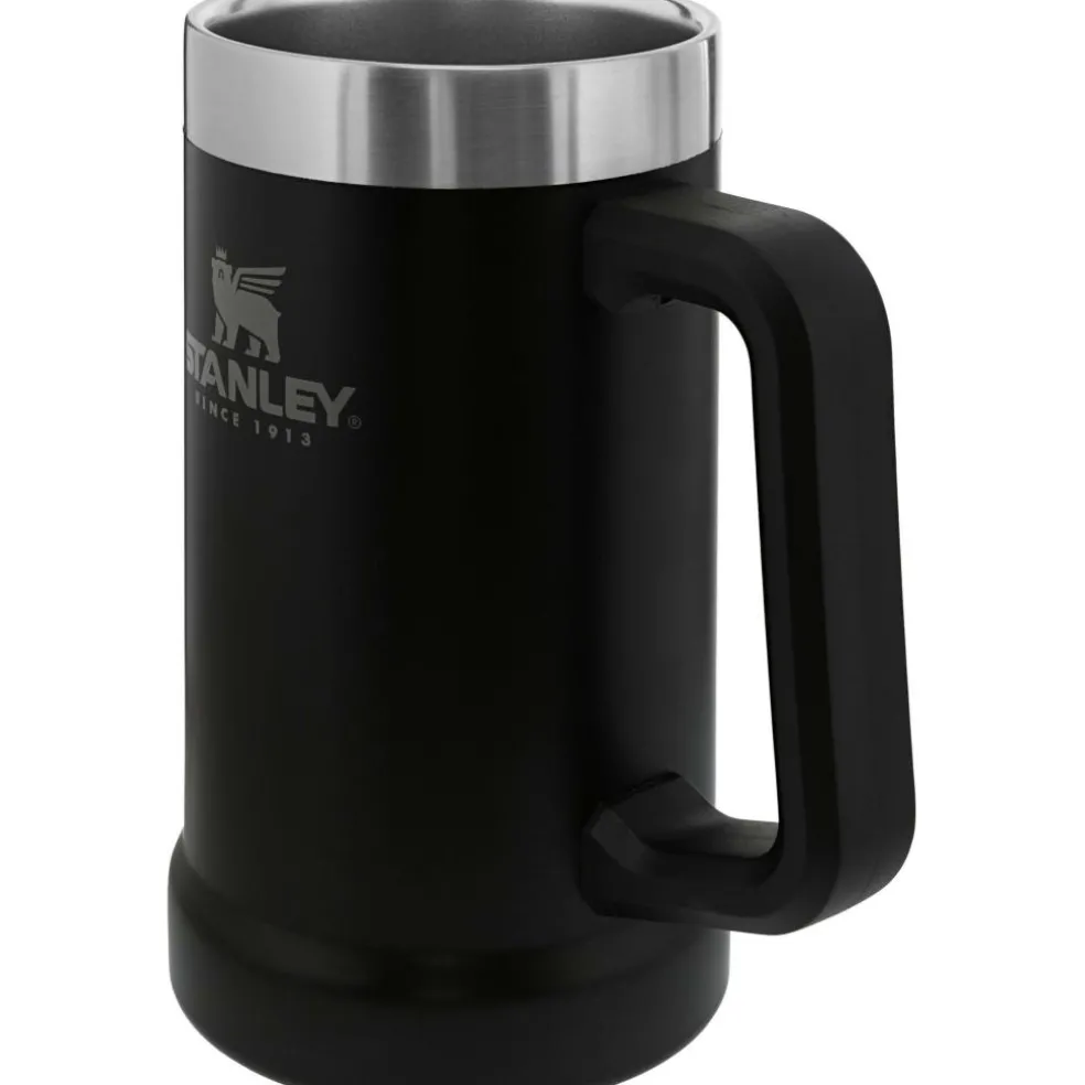Stanley PMI Adventure Big Grip Beer Stein thermosbeker 0,7 liter matte black pebble