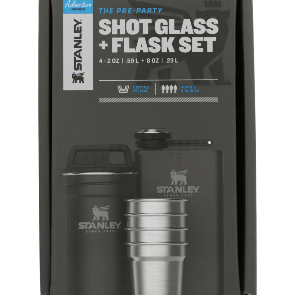 Stanley PMI Adventure Shotglass Classic drinkfles set matte black