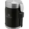 Stanley PMI  Classic Legendary +spork lunchpot 400 ml  matte black pebble