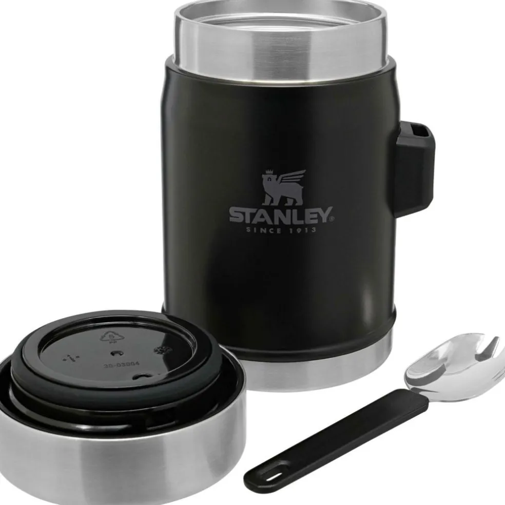 Stanley PMI Classic Legendary +spork lunchpot 400 ml matte black pebble