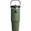 Stanley PMI  Iceflow Flip Straw Tumbler thermosbeker 890 ml dried pine