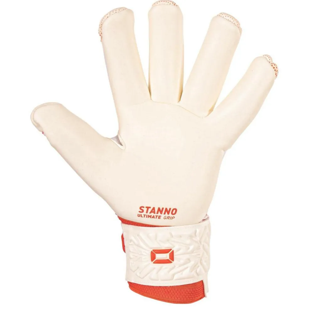 Stanno Ultimate Grip IV Goalkeeper keepershandschoenen white red