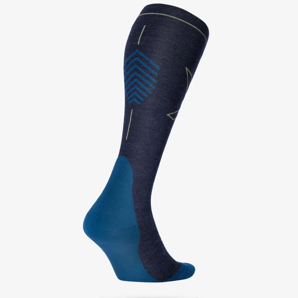 STOX Energy Socks Merino Hiking wandel compressiesokken heren dark blue olive