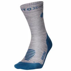 STOX Energy Socks Merino Hiking wandel compressiesokken heren silver grey teal