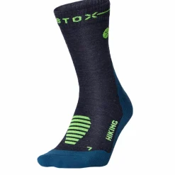 STOX Energy Socks Merino Hiking wandel compressiesokken heren dark blue green