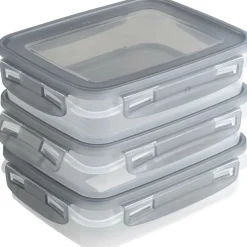 Sunware Club Cuisine vershouddoos 700 ml transparant grijs  3-pack