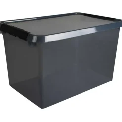 Sunware Comfort Line opbergbox 62 liter transparant grijs  zwart