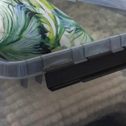 Sunware Comfort Line opbergbox 62 liter transparant grijs  zwart