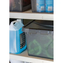 Sunware Comfort Line opbergbox 36 liter transparant grijs  zwart