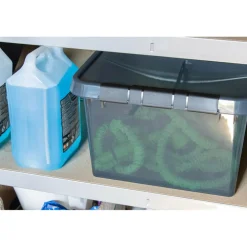 Sunware Comfort Line opbergbox 36 liter transparant grijs  zwart