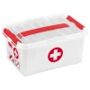 Sunware Q-Line First Aid opbergbox 6 liter wit rood