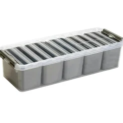 Sunware Q-Line Mix-Box opbergbox 3,5L transparant  metaal