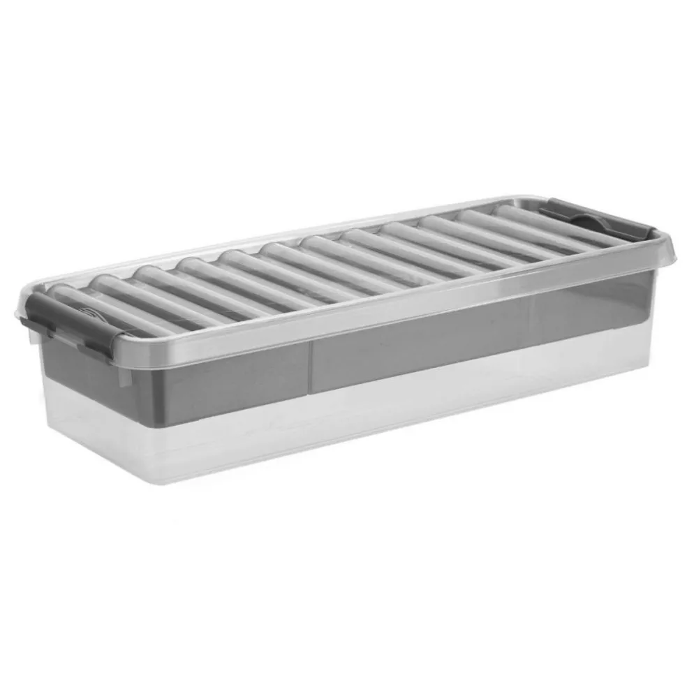 Sunware Q-Line Multi opbergbox 6,5 liter transparant metaal