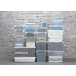 Sunware Q-Line opbergbox 62 liter transparant metaal