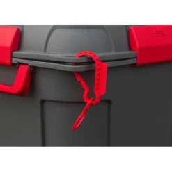 Sunware Q-line opbergbox 130 liter antraciet rood