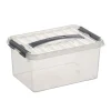 Sunware Q-Line opbergbox 6 liter transparant metaal