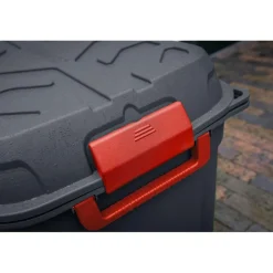 Sunware Q-line opbergbox 160 liter antraciet rood