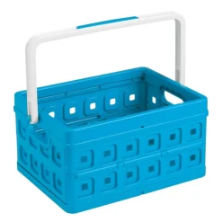 Sunware Square Folda vouwkrat met handgreep 24 liter blauw